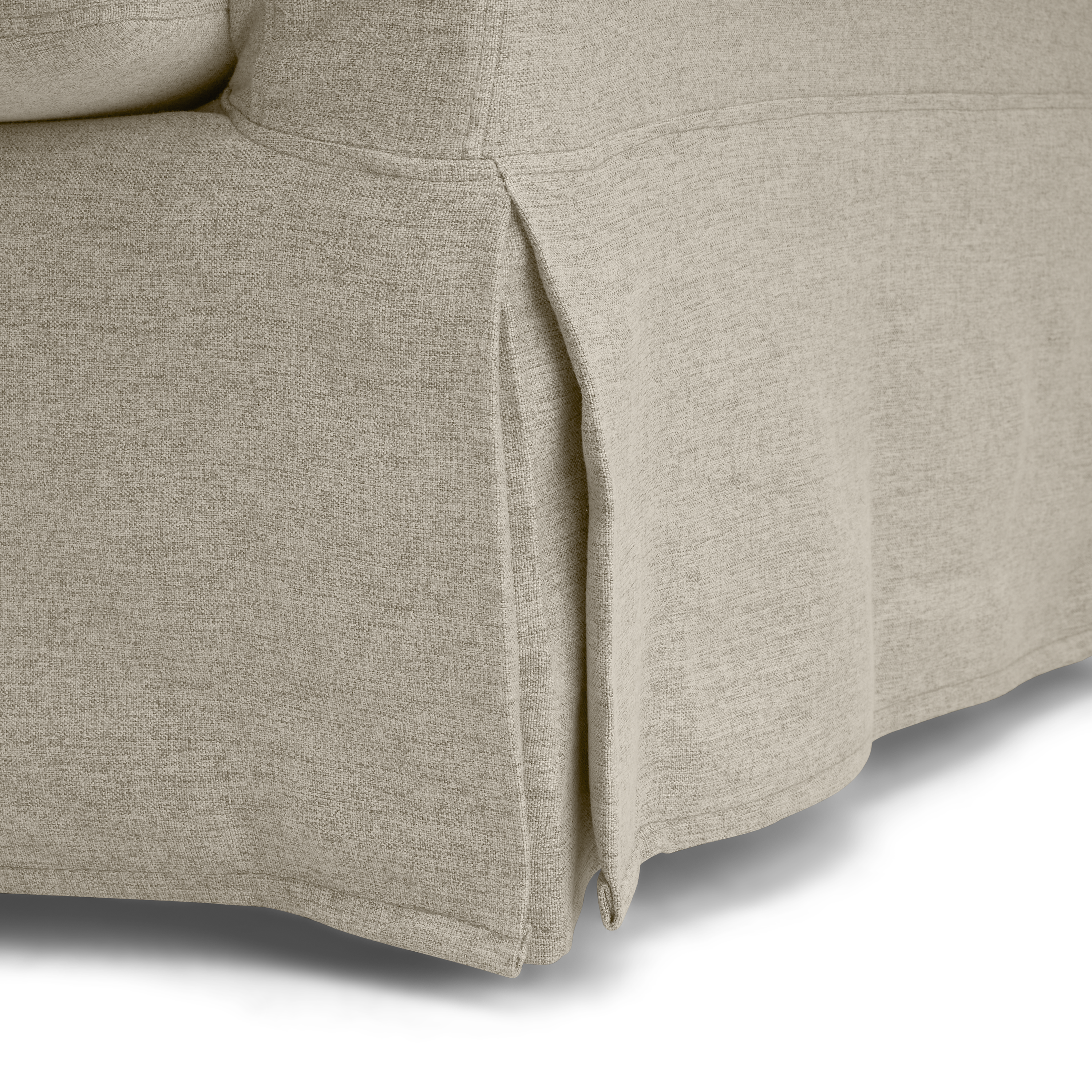 Shop Bush Home Harper 57W Loveseat with Slipcover HAR011SDB 6 #color_sand basketweave fabric