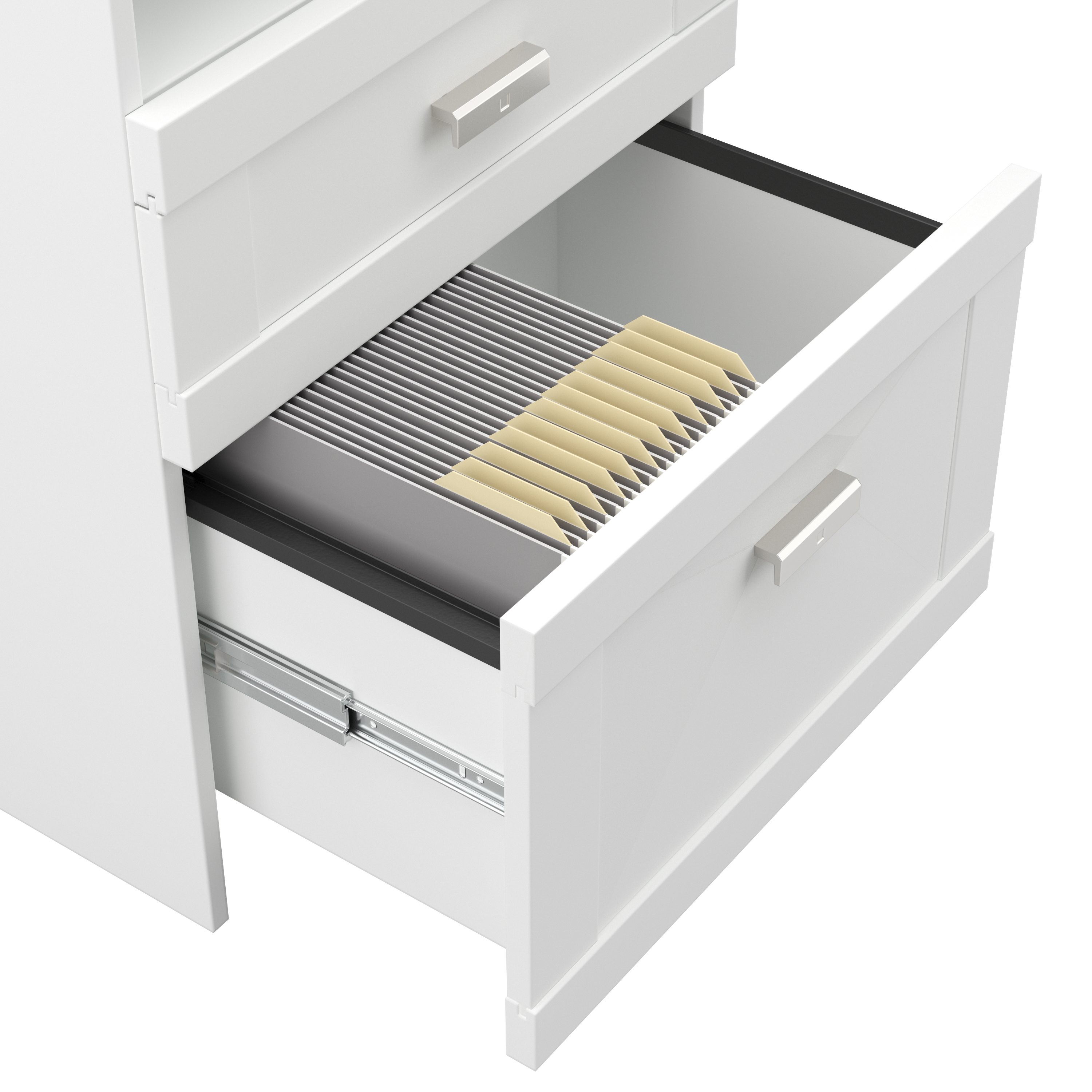 Shop Bush Furniture Wheaton 60W Reversible Corner Desk and Chair Set 05 WH003WH #color_pure white