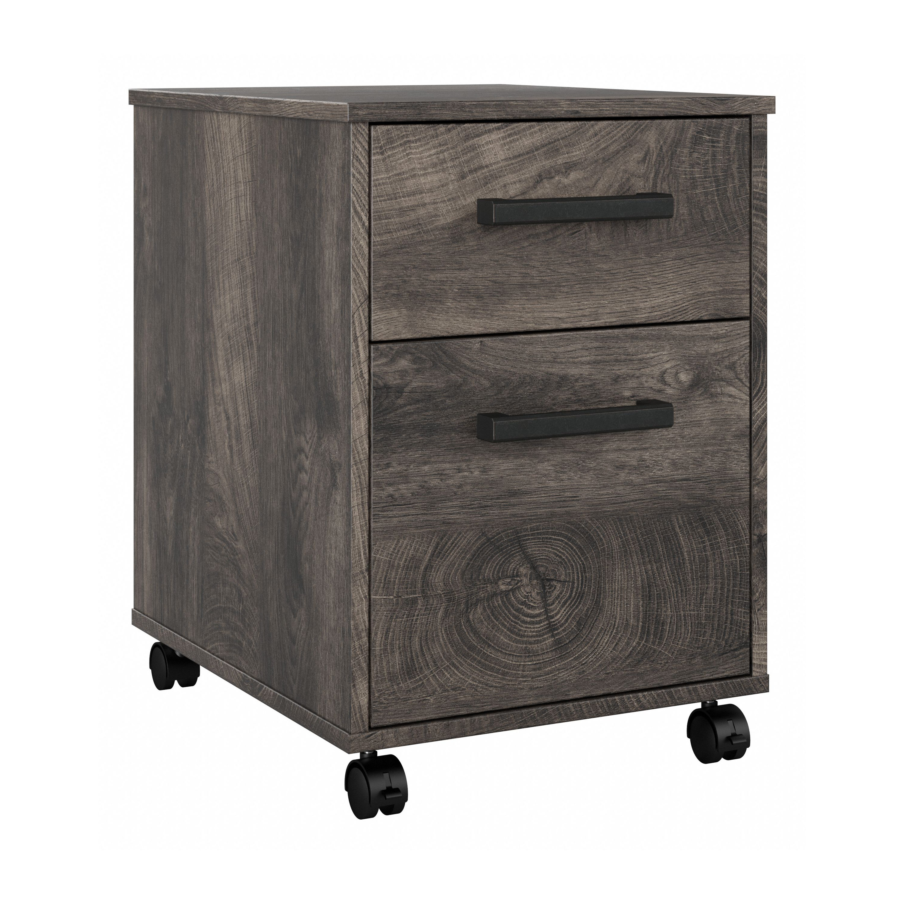 Shop Bush Furniture City Park 2 Drawer Mobile File Cabinet 02 CPF116GH-03 #color_dark gray hickory