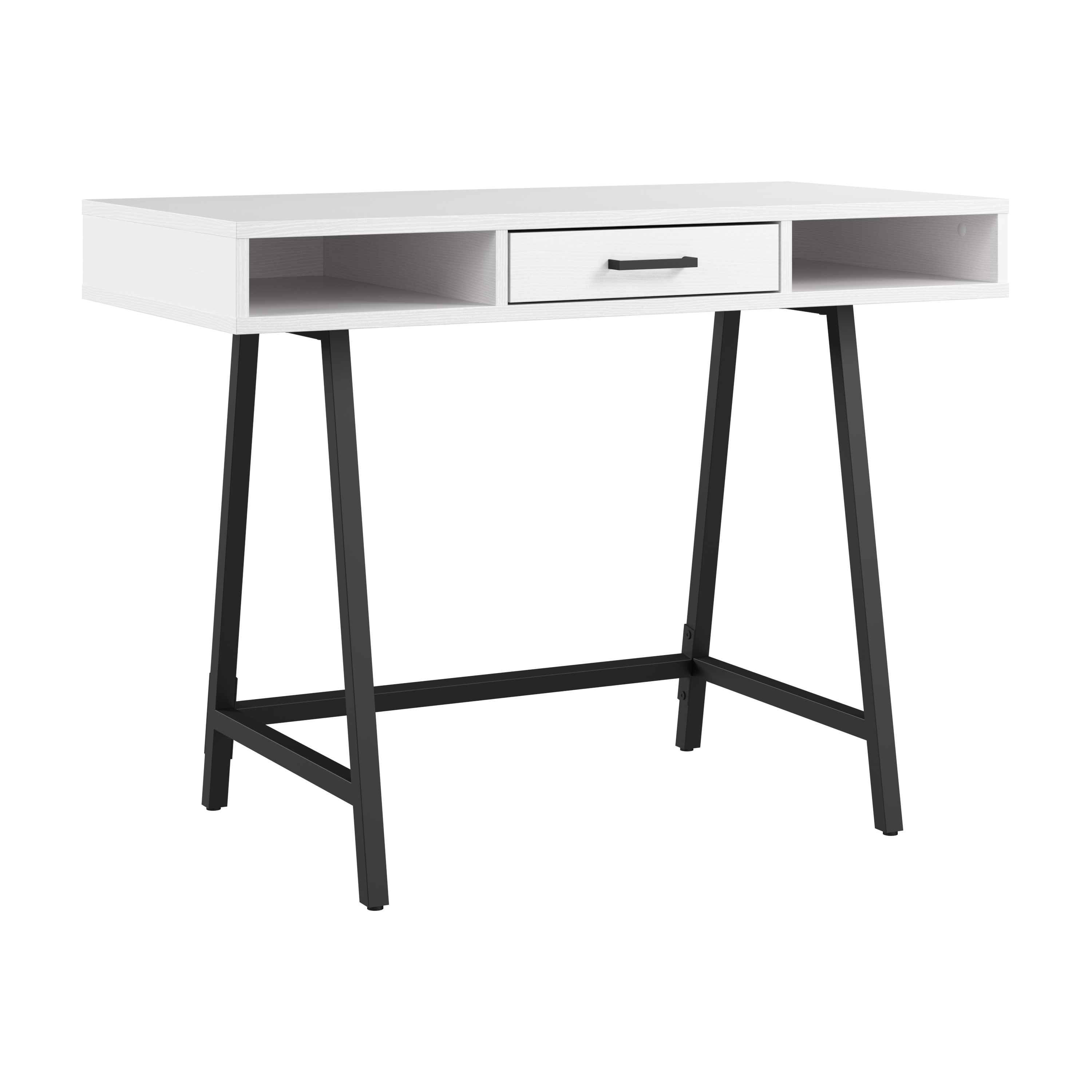 Shop Bush Furniture Steele 40W Writing Desk 02 SED140WT-03 #color_pure white oak