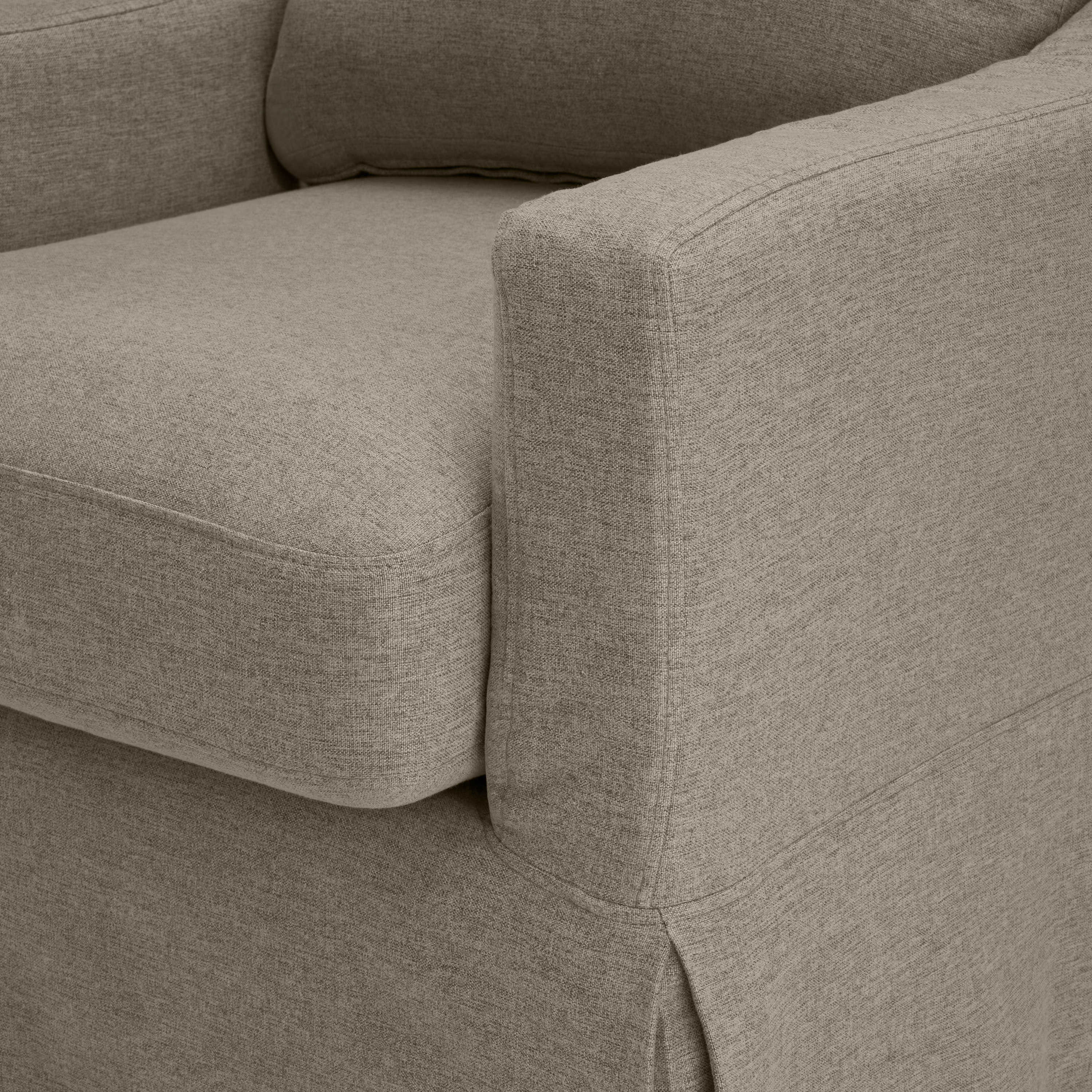 Shop Bush Home Harper Swivel Accent Chair with Slipcover HAR009SDB 6 #color_sand basketweave fabric