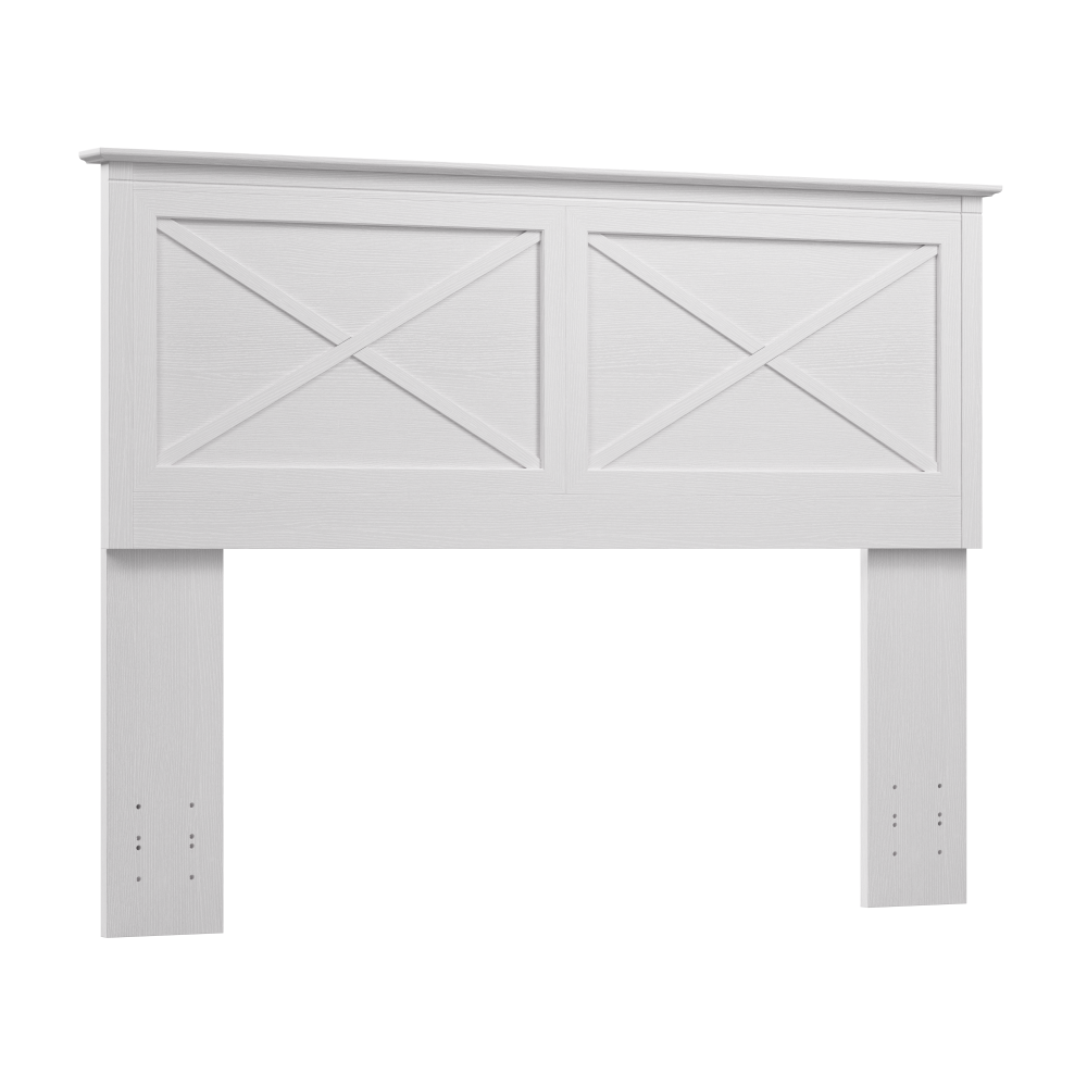 Shop Bush Home Key West 65W Full/Queen Headboard, Image 01, KWQ165WT-03, #color_pure white oak