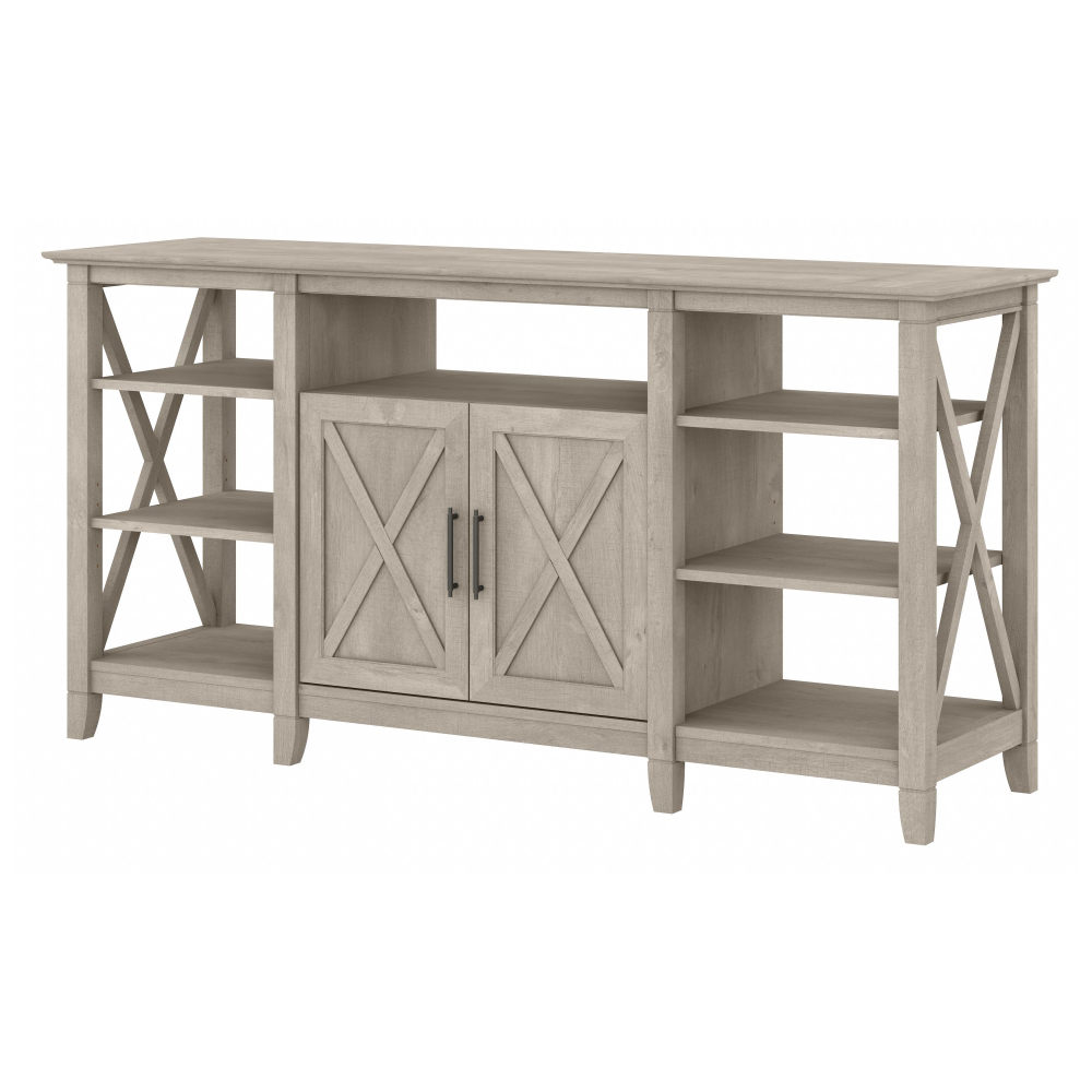 Shop Bush Furniture Key West Tall TV Stand for 65 Inch TV, Image 01, KWV160WG-03, #color_washed gray