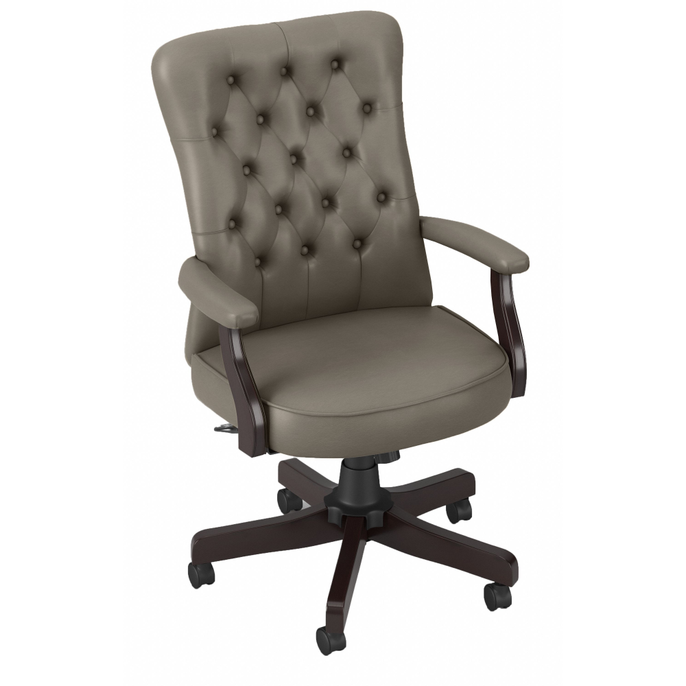 Shop Bush Business Furniture Arden Lane High Back Tufted Office Chair with Arms, Image 03, CH2303WGL-03, #color_washed gray leather