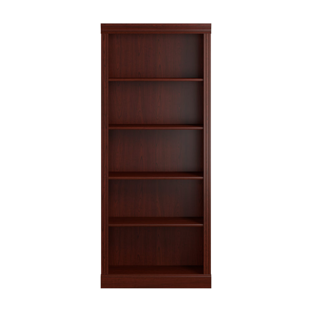 Shop Bush Business Furniture Arlington Tall 5 Shelf Bookcase, Image 03, WC65515-03, #color_harvest cherry