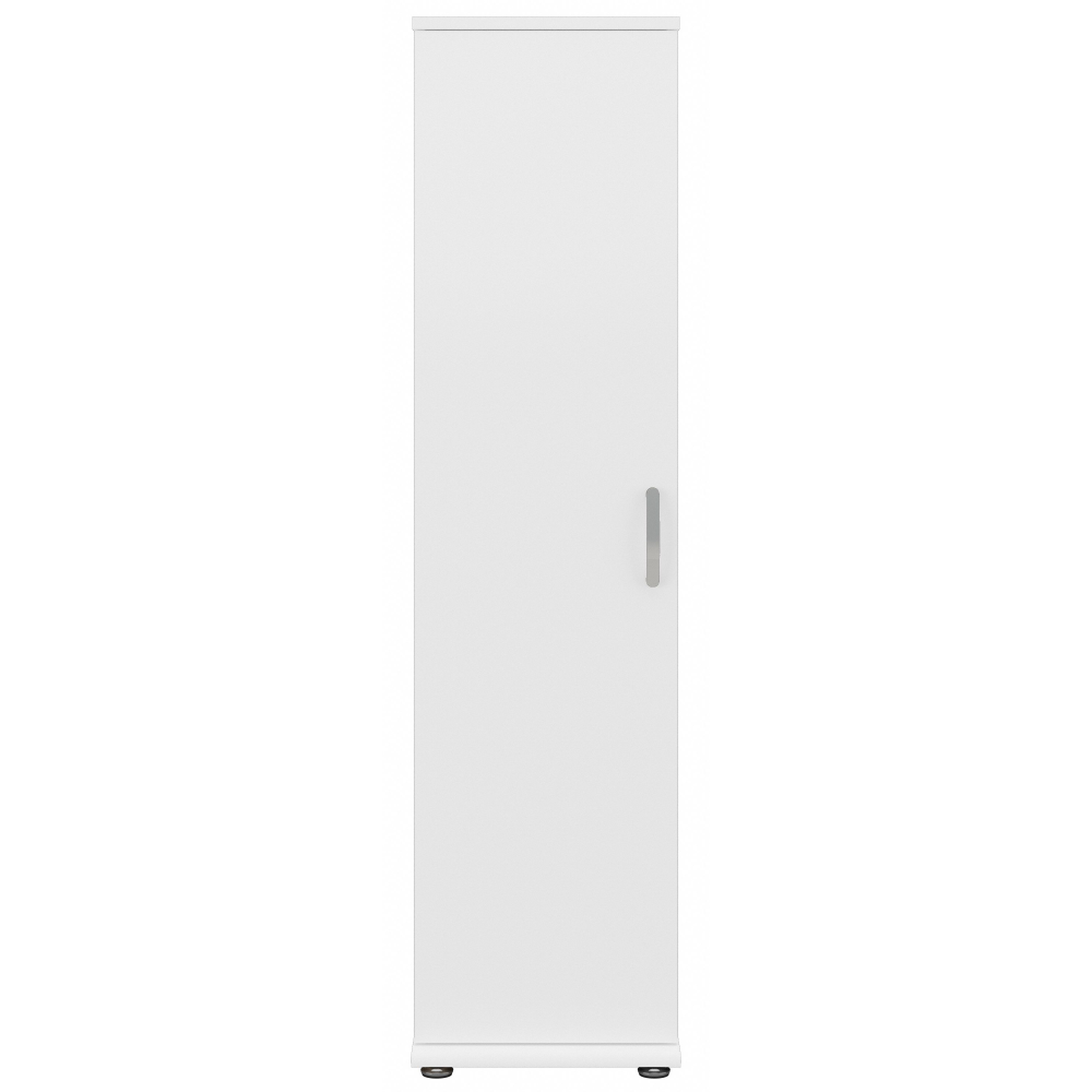 Shop Bush Business Furniture Universal Narrow Clothing Storage Cabinet with Door and Shelves, Image 03, CLS116WH-Z, #color_white