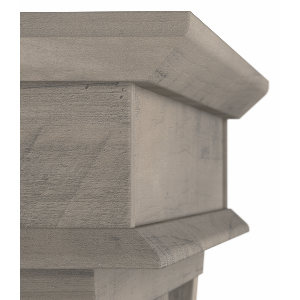 Shop Bush Furniture Homestead 60W Farmhouse L Shaped Desk, Image 08, HOD160DG-03K, #color_driftwood gray