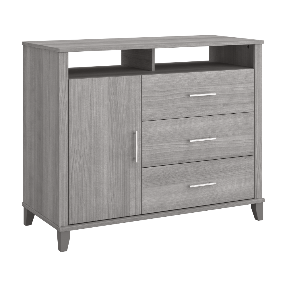 Shop Bush Furniture Somerset 3 Drawer Dresser and Bedroom TV Stand, Image 01, STV148PGK, #color_platinum gray