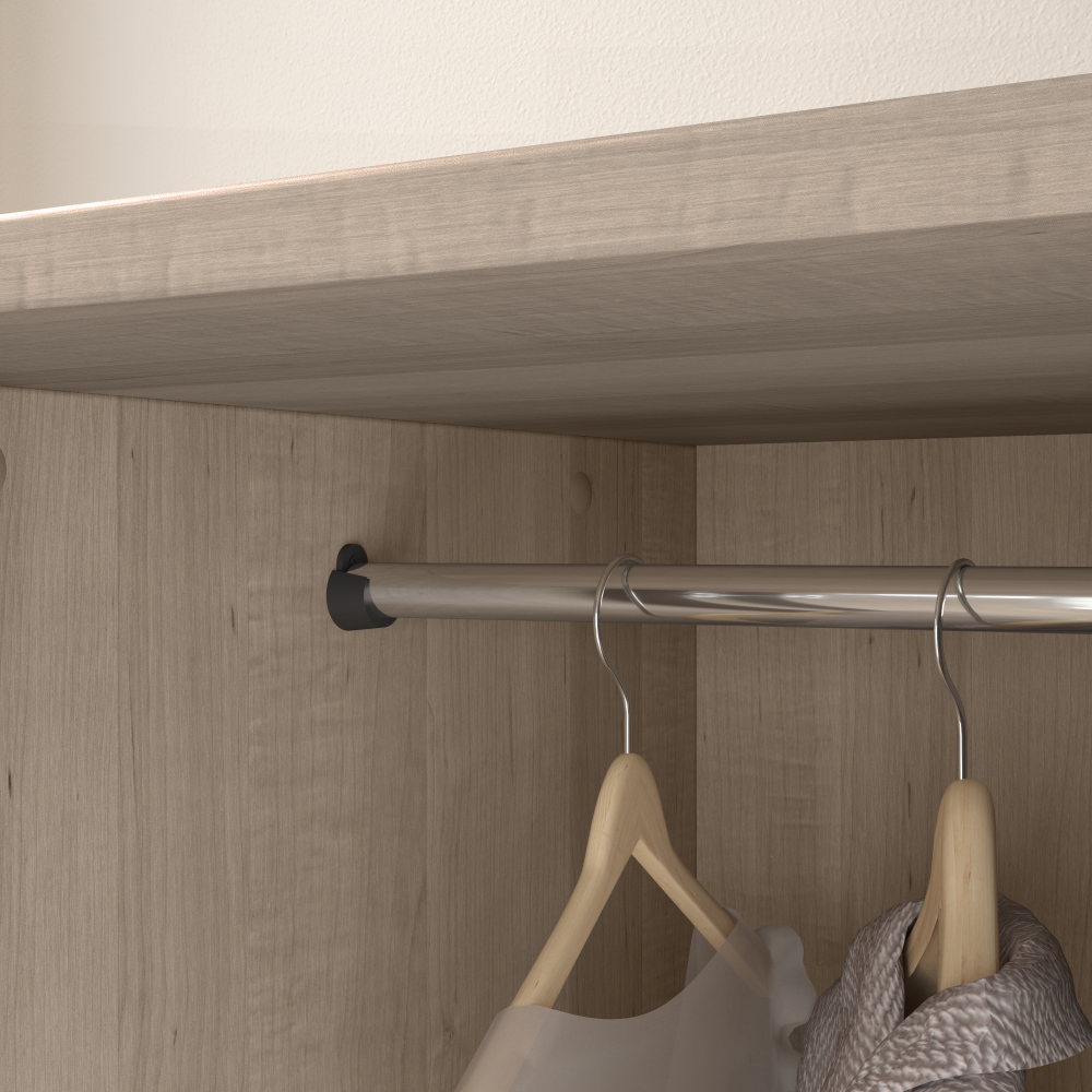 Shop Bush Furniture Somerset Tall Storage Cabinet with Doors and Drawer, Image 07, STS166AGK-Z2, #color_ash gray