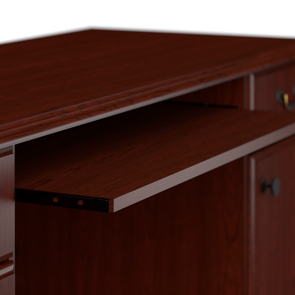Shop Bush Business Furniture Arlington Computer Desk with Storage and Keyboard Tray, Image 05, WC65510-03K, #color_harvest cherry