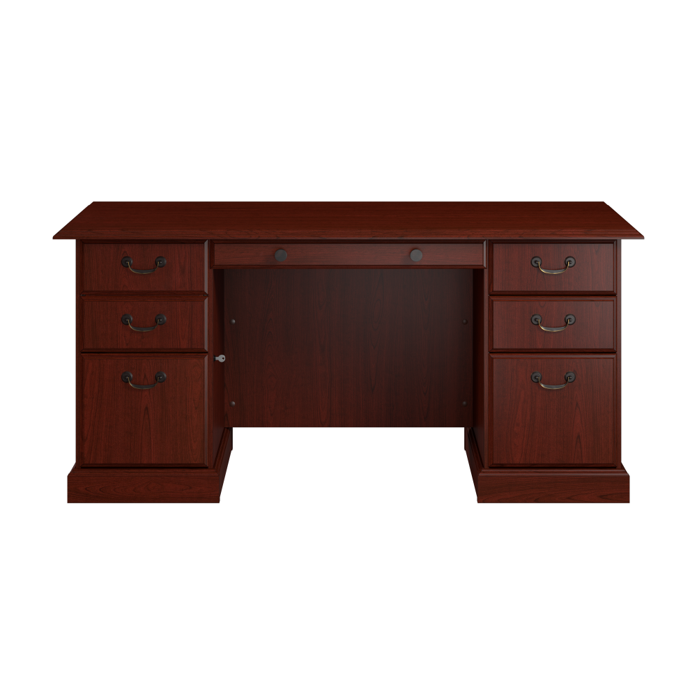 Shop Bush Business Furniture Arlington Executive Desk with Drawers, Image 03, WC65566-03K, #color_harvest cherry