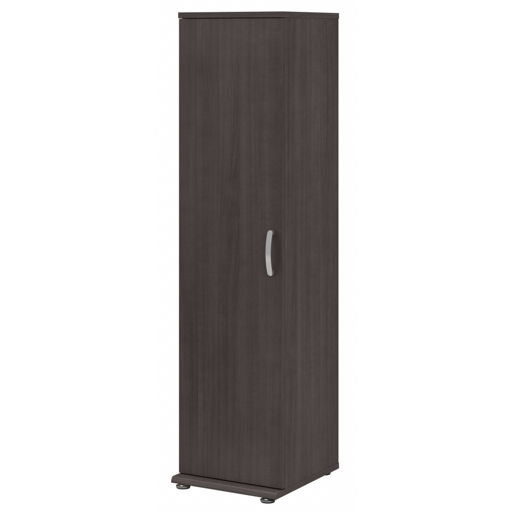Shop Bush Business Furniture Universal Narrow Clothing Storage Cabinet with Door and Shelves, Image 01, CLS116SG-Z, #color_storm gray