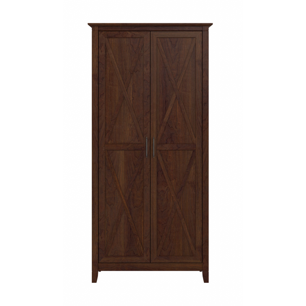 Shop Bush Furniture Key West Kitchen Pantry Cabinet, Image 03, KWS266BC-Z, #color_bing cherry
