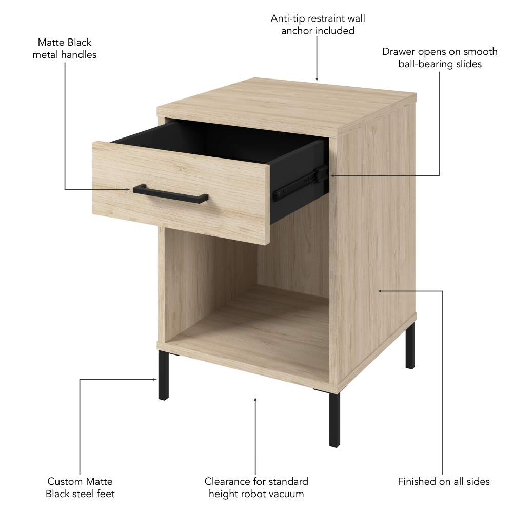 Shop Bush Furniture Soho Nightstand, Image 06, SHT116NE-Z1, #color_natural elm