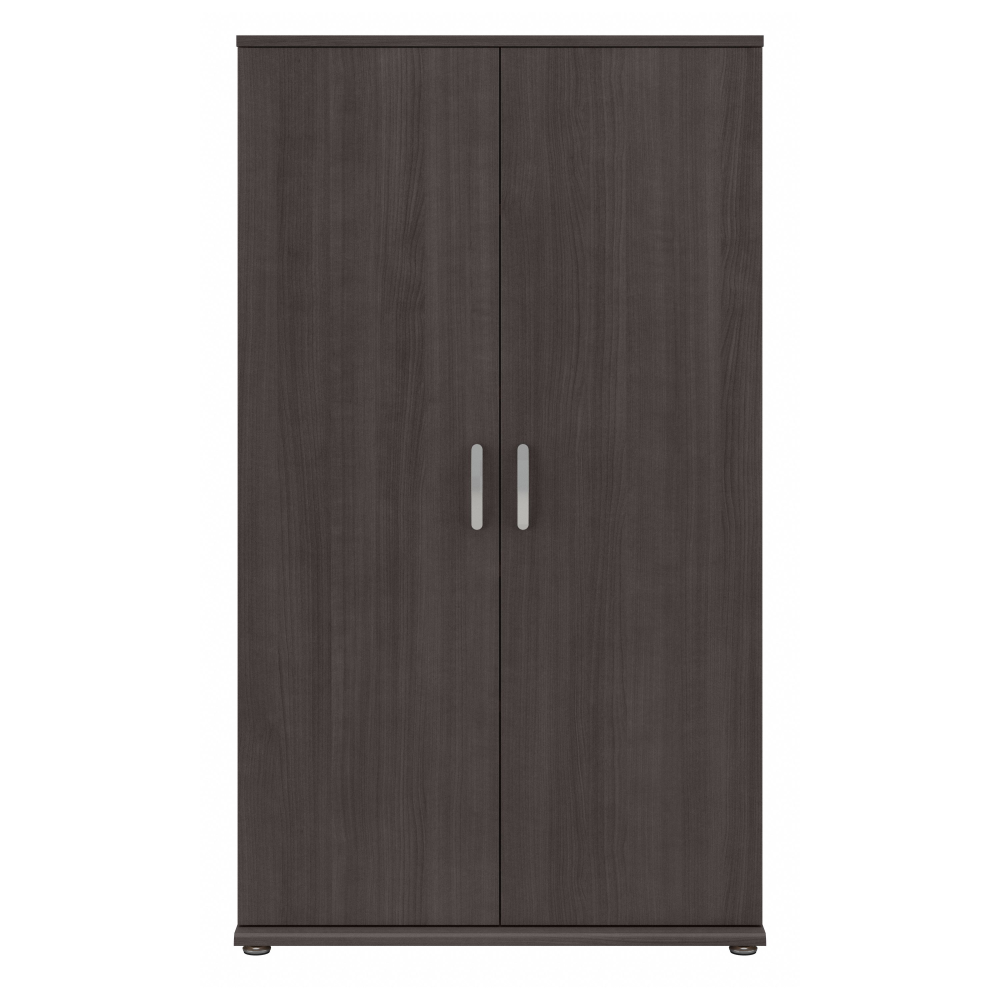 Shop Bush Business Furniture Universal Tall Linen Cabinet with Doors and Shelves, Image 03, LNS136SG-Z, #color_storm gray