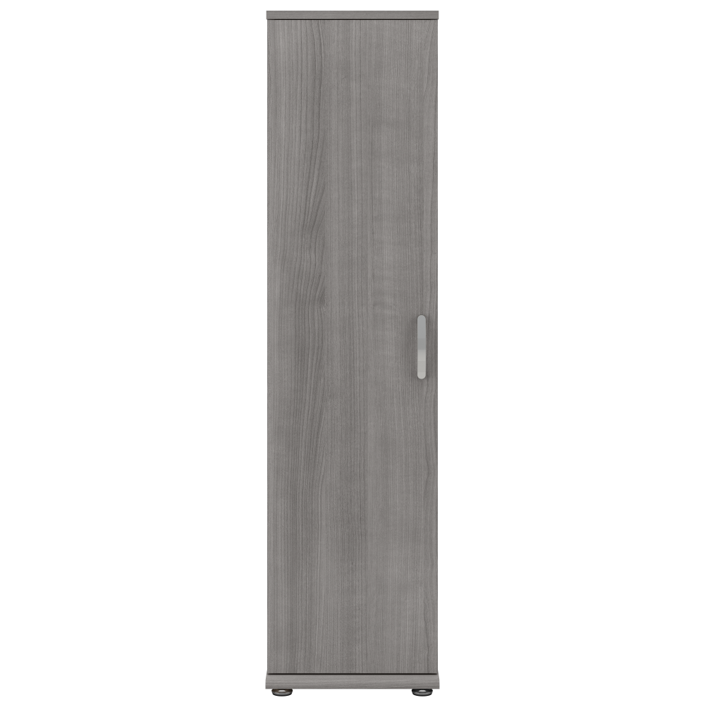 Shop Bush Business Furniture Universal Narrow Clothing Storage Cabinet with Door and Shelves, Image 03, CLS116PG-Z, #color_platinum gray