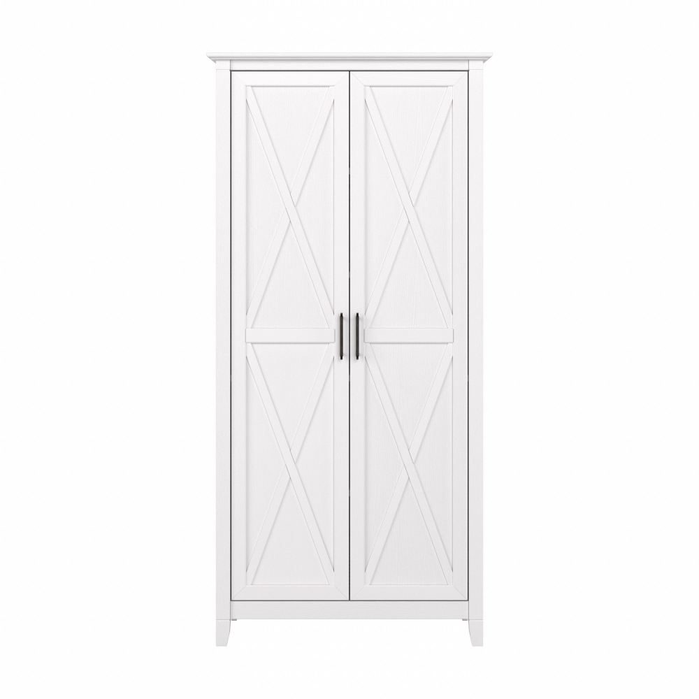 Shop Bush Furniture Key West Kitchen Pantry Cabinet, Image 03, KWS266WT-Z, #color_pure white oak