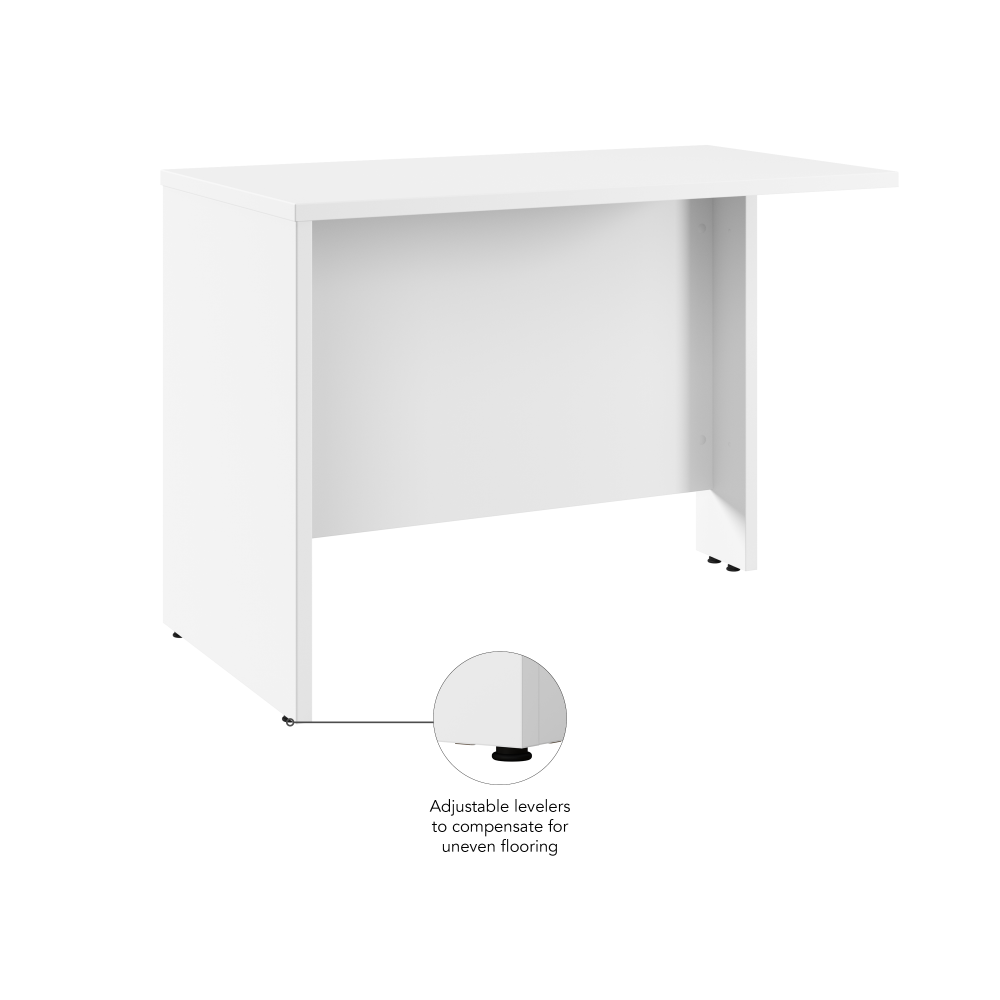 Shop Bush Business Furniture Hampton Heights 42W Desk Return, Image 06, HHR142WH-Z, #color_white