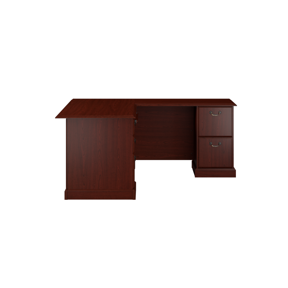 Shop Bush Business Furniture Arlington L Shaped Desk with Drawers and Keyboard Tray, Image 03, WC65570-03K, #color_harvest cherry