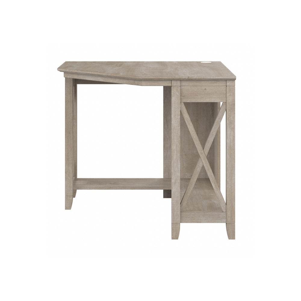 Shop Bush Furniture Key West Small Corner Desk, Image 03, KWD134WG-03, #color_washed gray