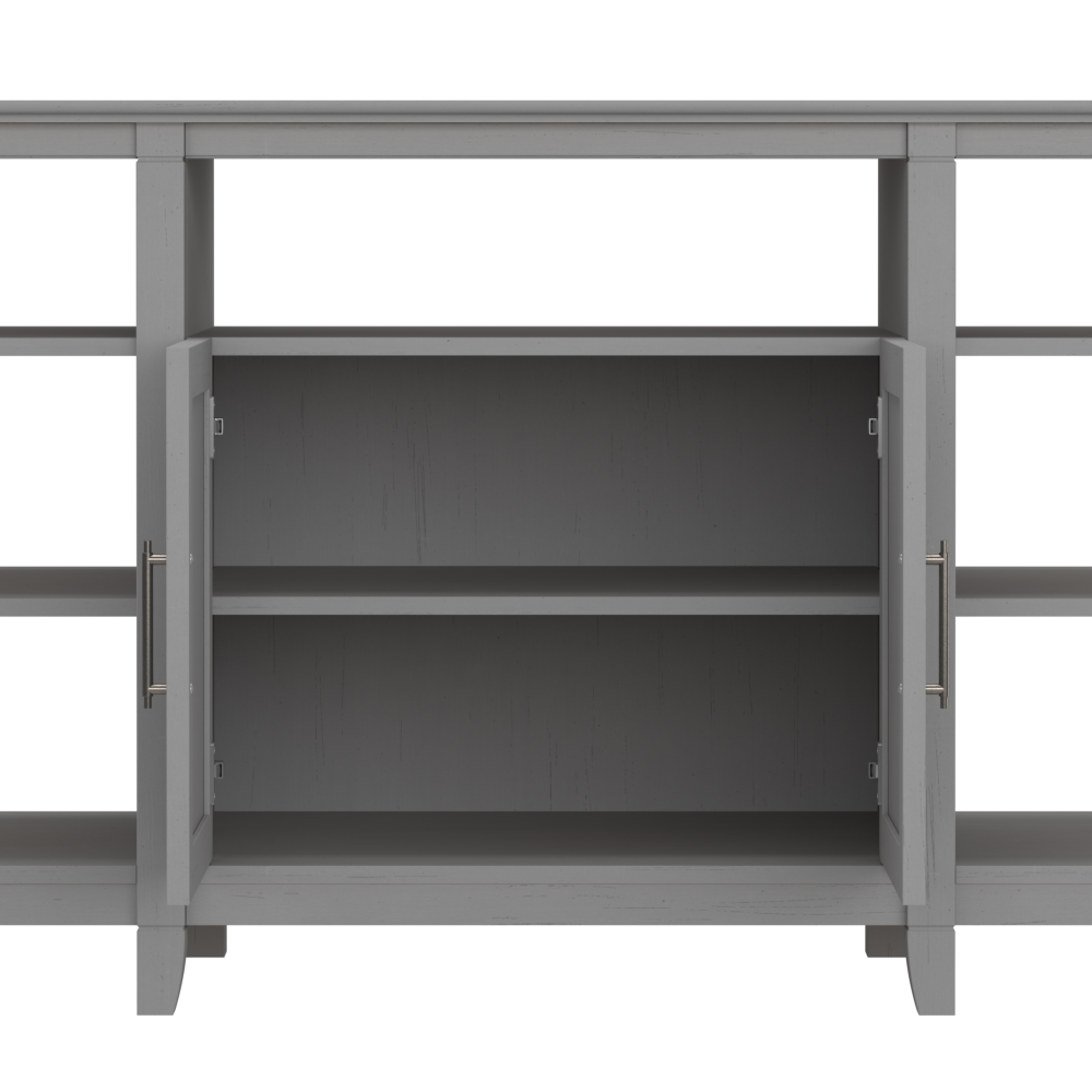Shop Bush Furniture Key West Tall TV Stand for 65 Inch TV, Image 04, KWV160CG-03, #color_cape cod gray