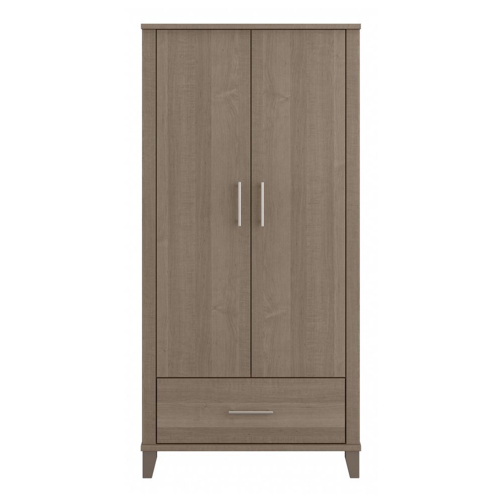 Shop Bush Furniture Somerset Tall Storage Cabinet with Doors and Drawer, Image 03, STS166AGK-Z2, #color_ash gray