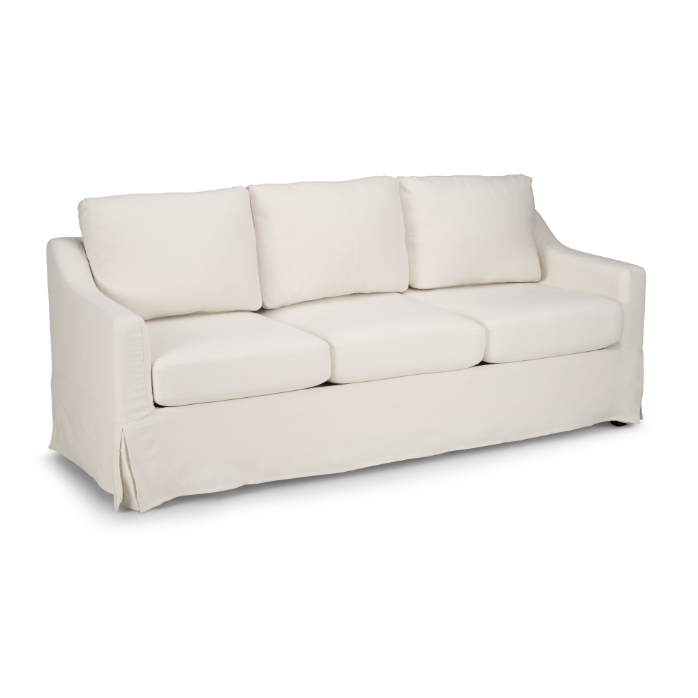 Shop Bush Home Harper Slipcover for Bush Home Harper 80W Sofa, Image 02, HRJS02IYB-03, #color_ivory basketweave fabric