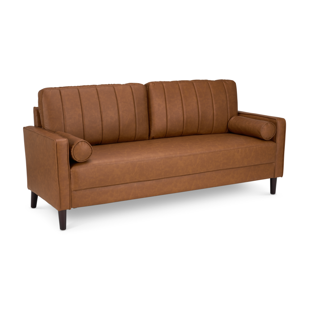 Shop Bush Home Max 77W Sofa, Image 01, MXJ177BCL-03, #color_buffed camel leather