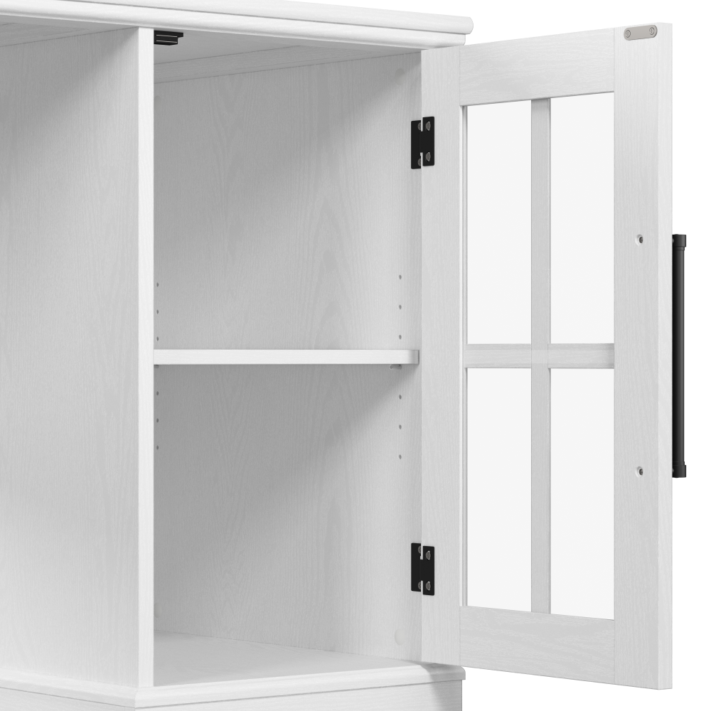 Shop Bush Furniture Westbrook 60W L Shaped Desk with Storage, Image 05, WBK017WAS, #color_white ash