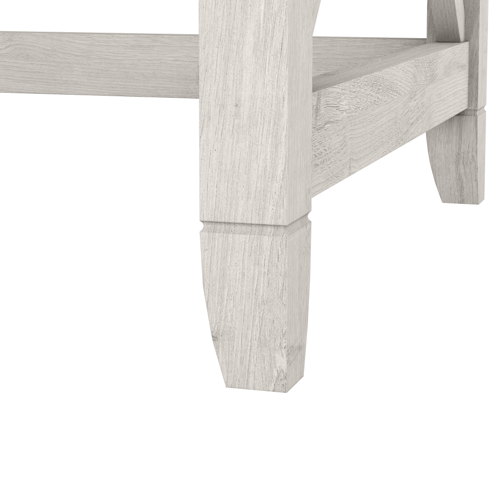 Shop Bush Furniture Key West 60W L Shaped Desk with 2 Drawer Mobile File Cabinet, Image 04, KWS013LW, #color_linen white oak