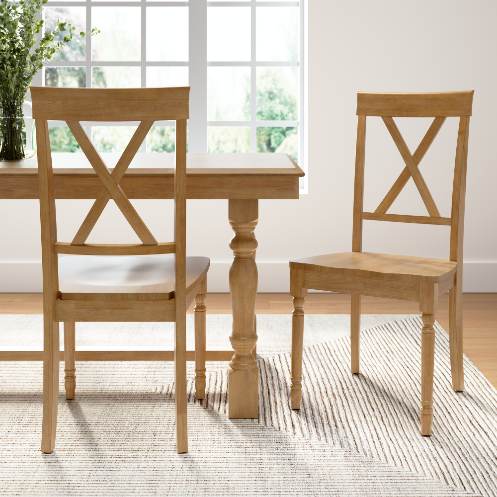 Bush Home Sterling Cross Back Dining Chairs - Set of 2 Bush Home Sterling Cross Back Dining Chairs - Set of 2