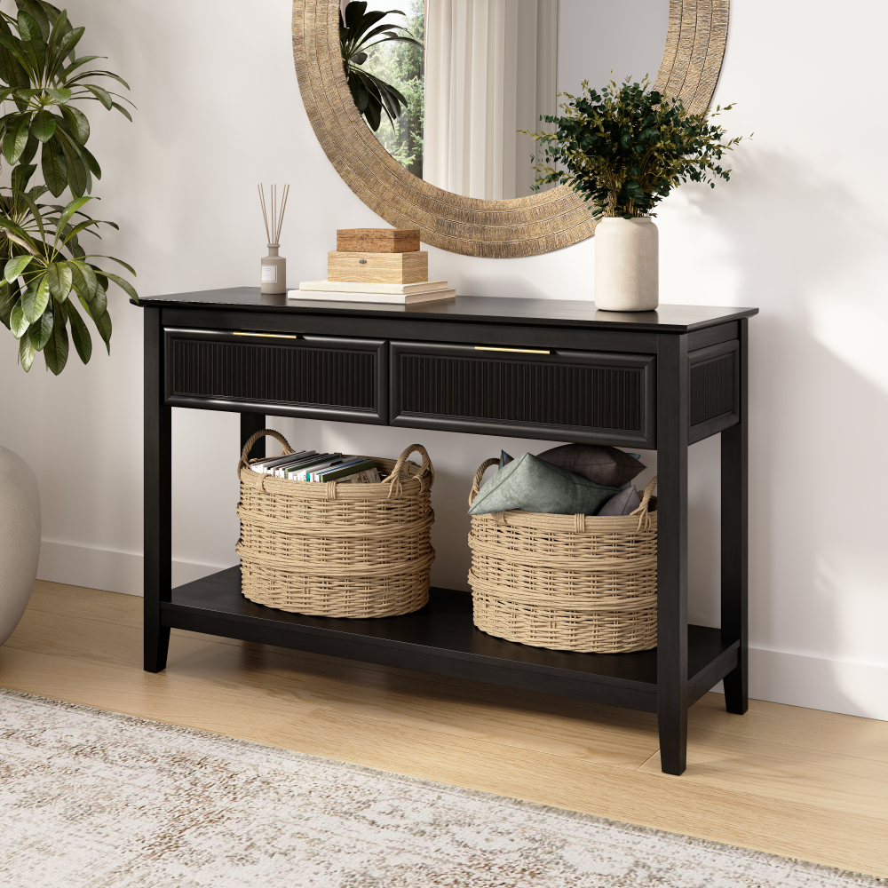 Bush Home Camille Fluted Console Table with Drawers