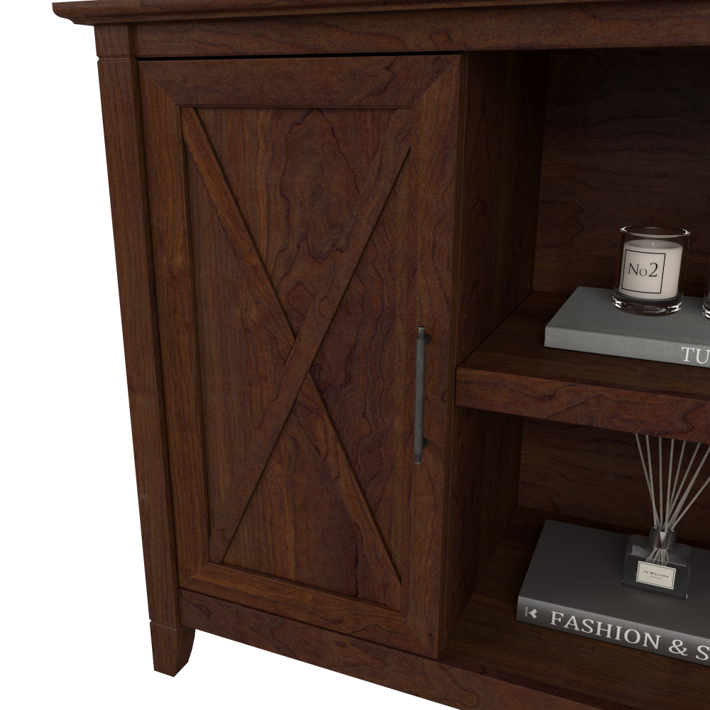 Shop Bush Furniture Key West Accent Cabinet with Doors, Image 04, KWS146BC-03, #color_bing cherry