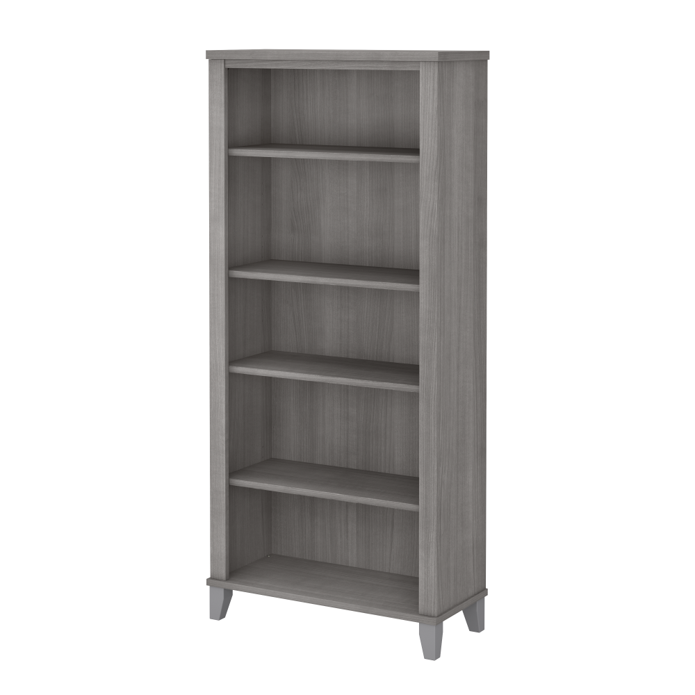 Shop Bush Furniture Somerset Tall 5 Shelf Bookcase, Image 01, WC81265, #color_platinum gray