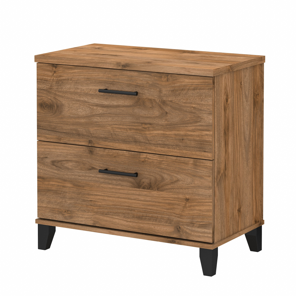Shop Bush Furniture Somerset 2 Drawer Lateral File Cabinet, Image 01, WC81380, #color_fresh walnut