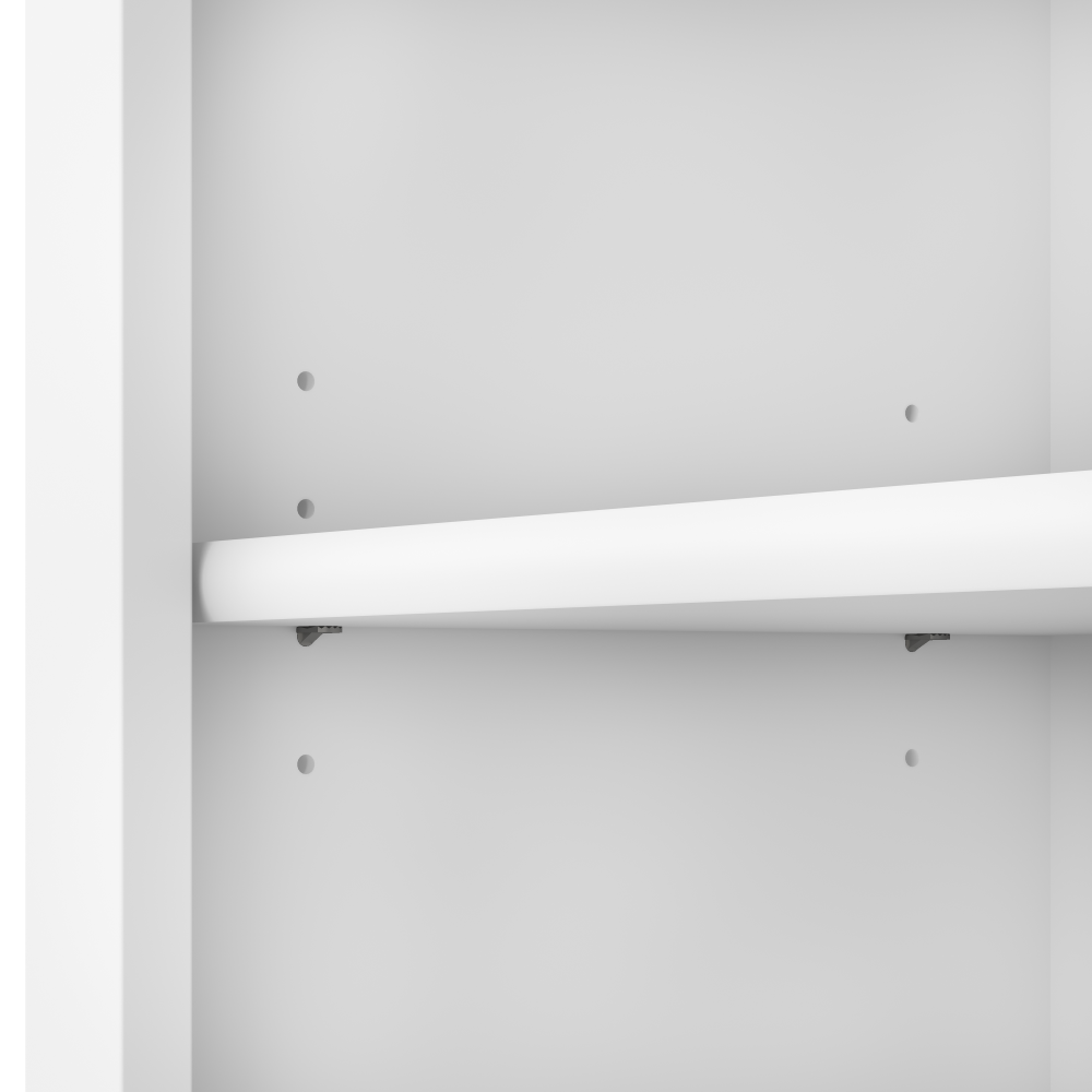 Shop Bush Furniture Somerset Tall 5 Shelf Bookcase, Image 07, WC81965, #color_white