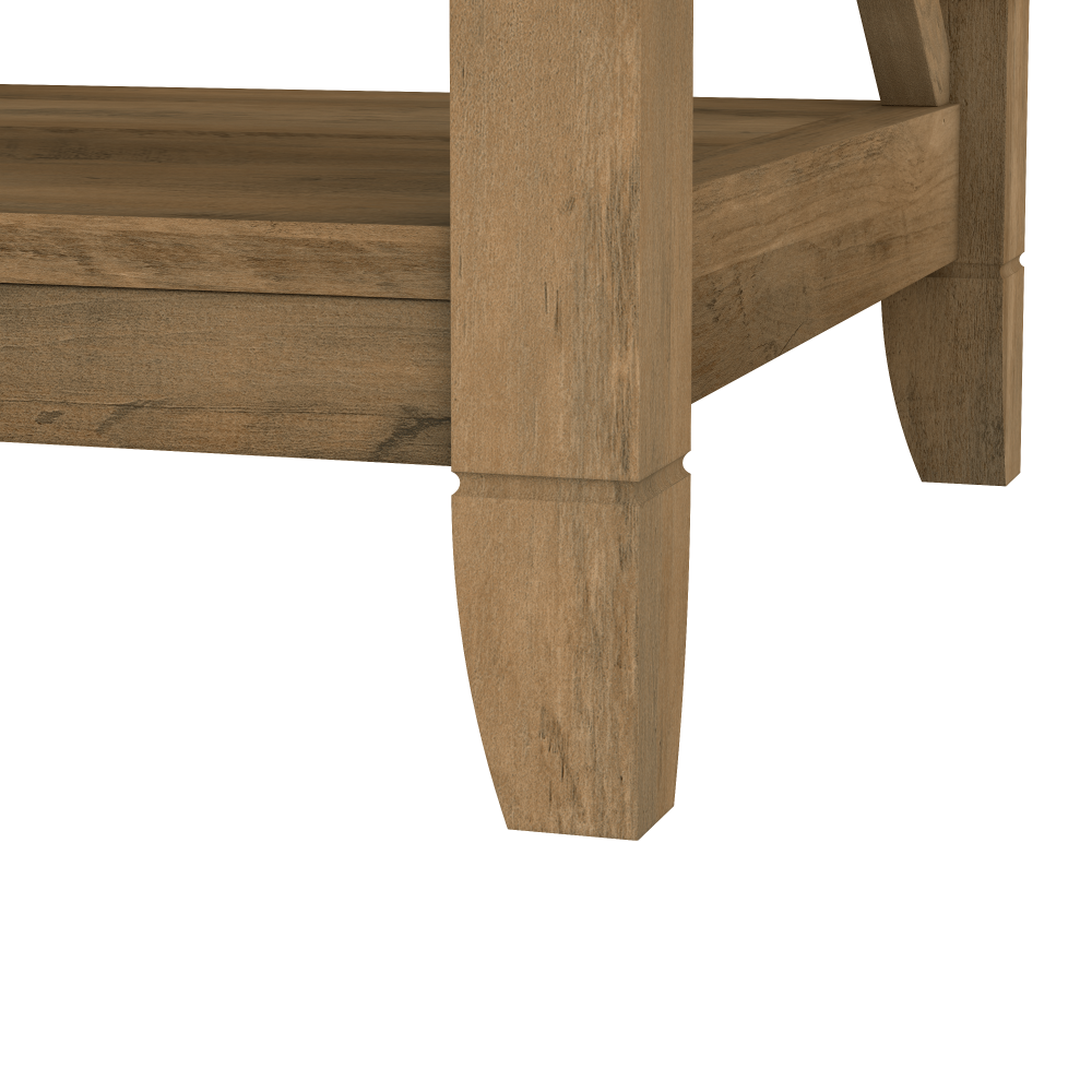 Shop Bush Furniture Key West 5 Shelf Bookcase Set, Image 04, KWS046RCP, #color_reclaimed pine