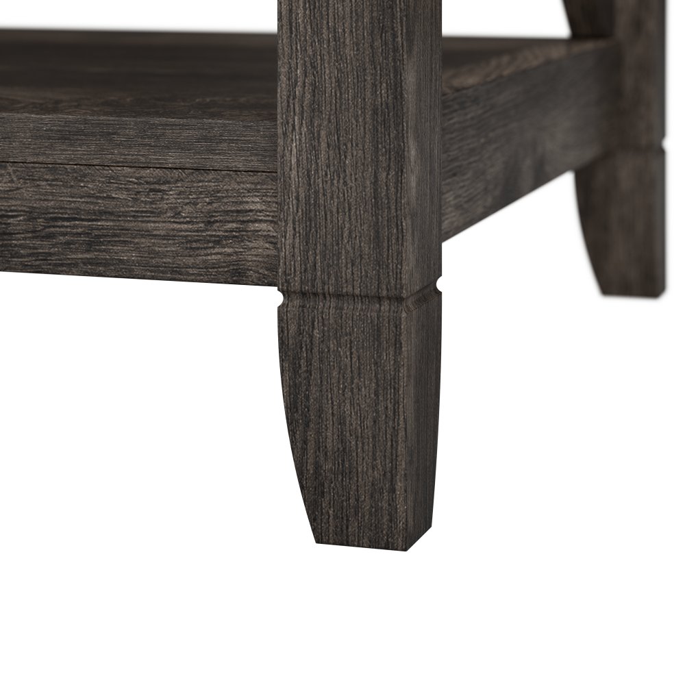 Shop Bush Furniture Key West 5 Shelf Bookcase Set, Image 04, KWS046GH, #color_dark gray hickory
