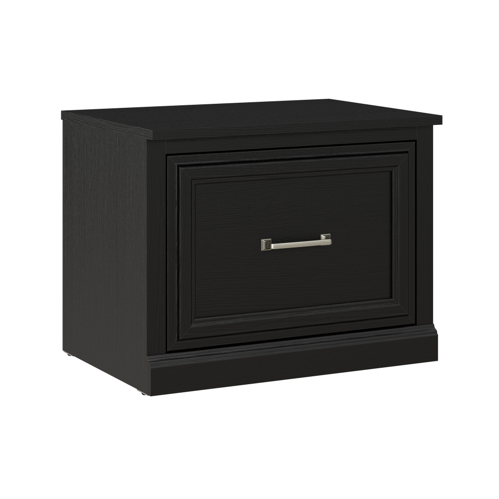 Shop Bush Furniture Woodland 24W Small Shoe Bench with Drawer, Image 01, WDS124BS-03, #color_black suede oak