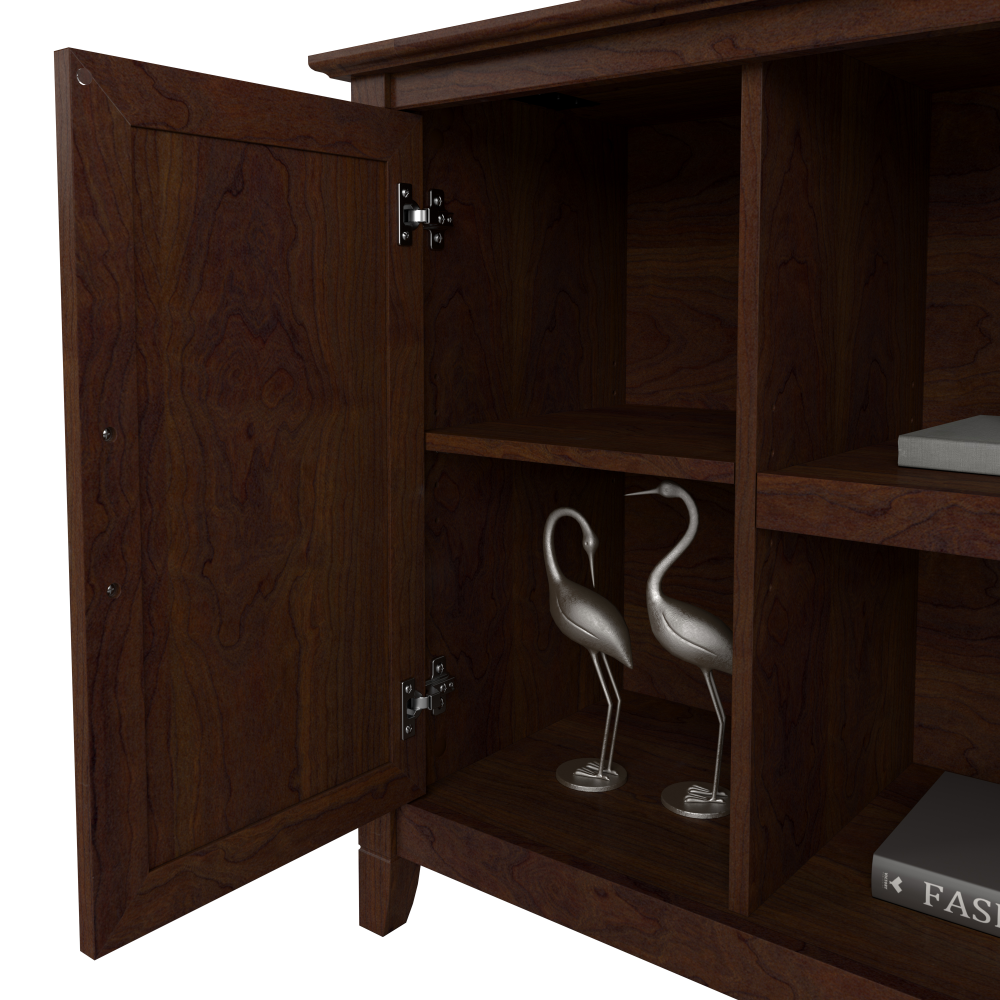 Shop Bush Furniture Key West Accent Cabinet with Doors, Image 05, KWS146BC-03, #color_bing cherry