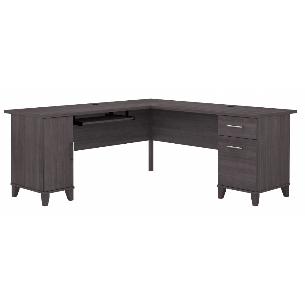 Shop Bush Furniture Somerset 72W L Shaped Desk with Storage, Image 01, WC81510K, #color_storm gray