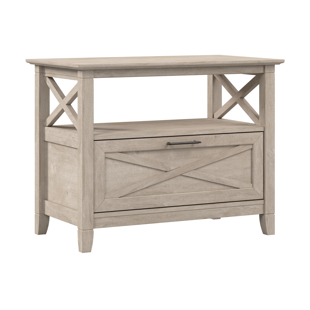 Shop Bush Home Key West 32W Nightstand with Drawer, Image 01, KWS332WG-03, #color_washed gray