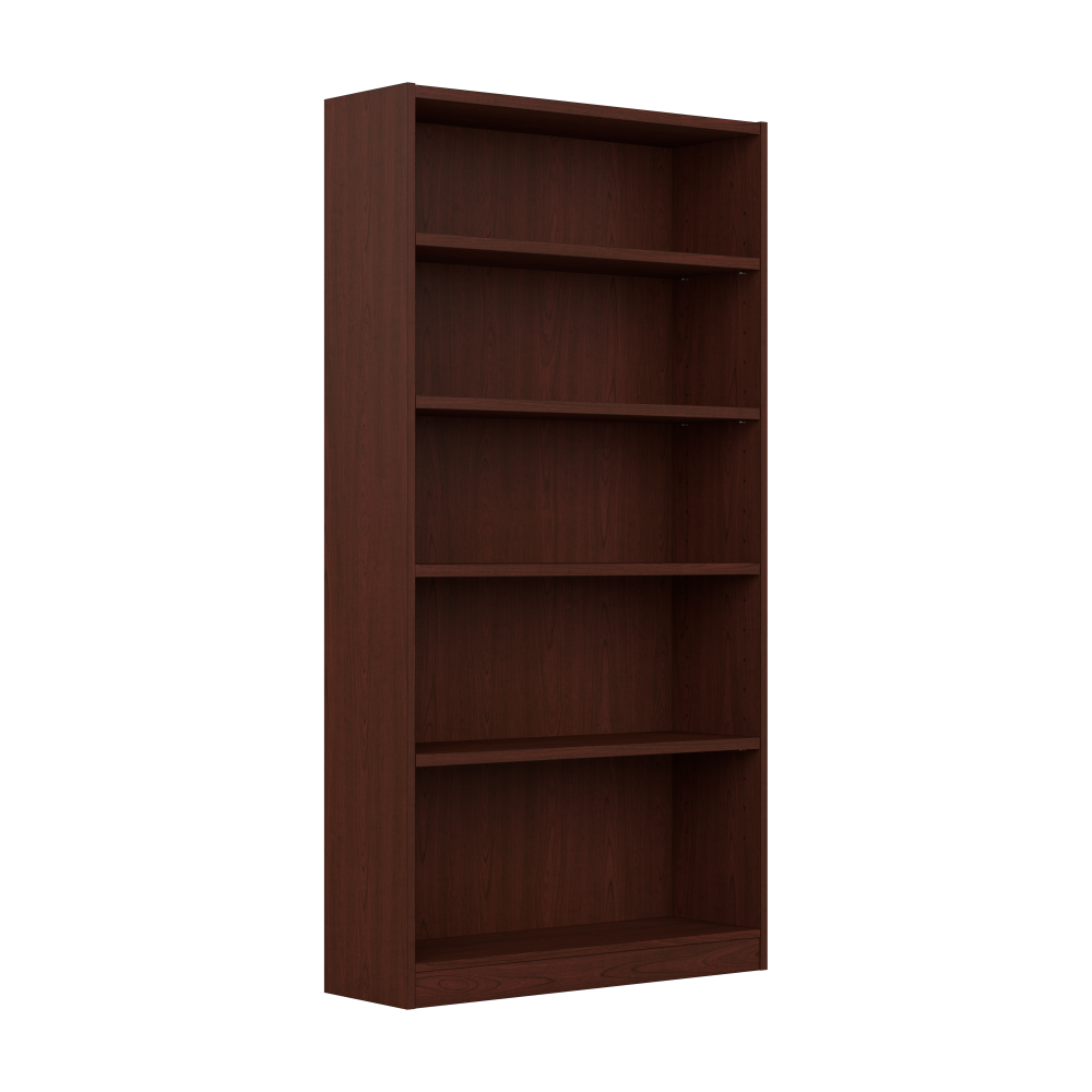 Shop Bush Furniture Universal Tall 5 Shelf Bookcase, Image 01, WL12439, #color_vogue cherry