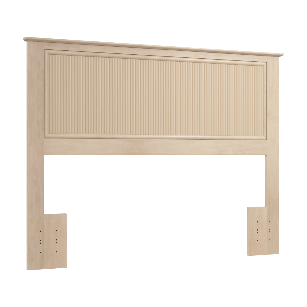 Shop Bush Home Camille 65W Fluted Full/Queen Headboard, Image 01, CMQ165NB-03, #color_natural birch