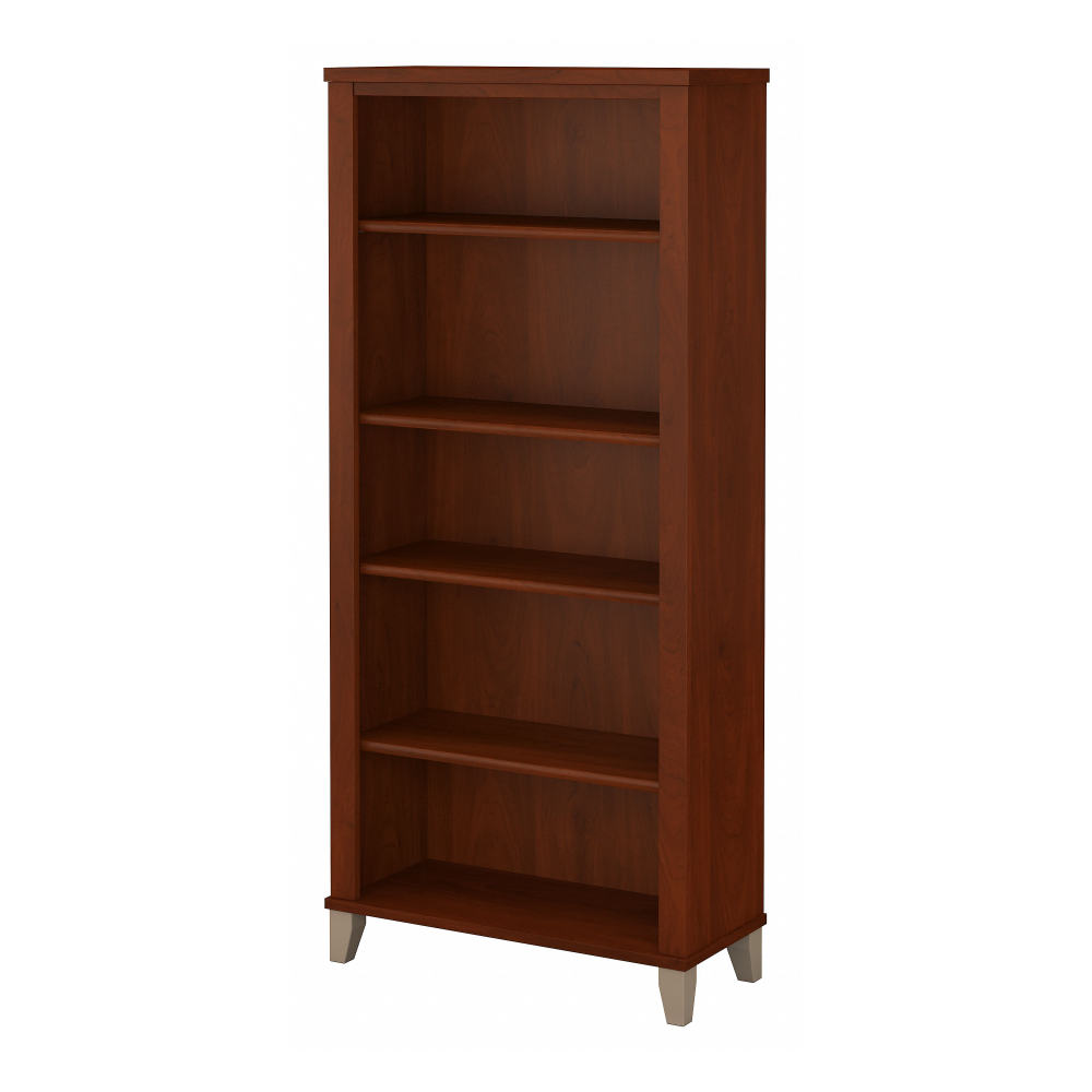 Shop Bush Furniture Somerset Tall 5 Shelf Bookcase, Image 01, WC81765, #color_hansen cherry