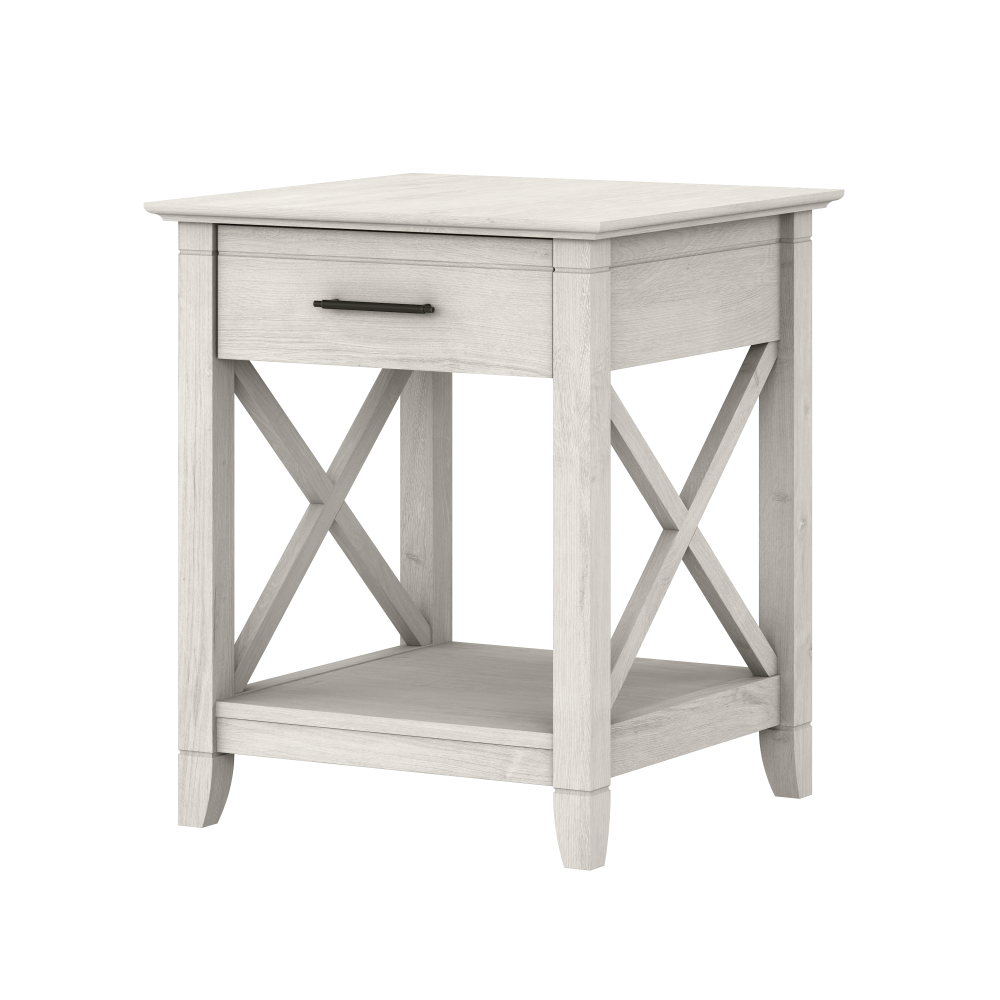 Shop Bush Furniture Key West Nightstand with Drawer, Image 01, KWT120LW-Z, #color_linen white oak