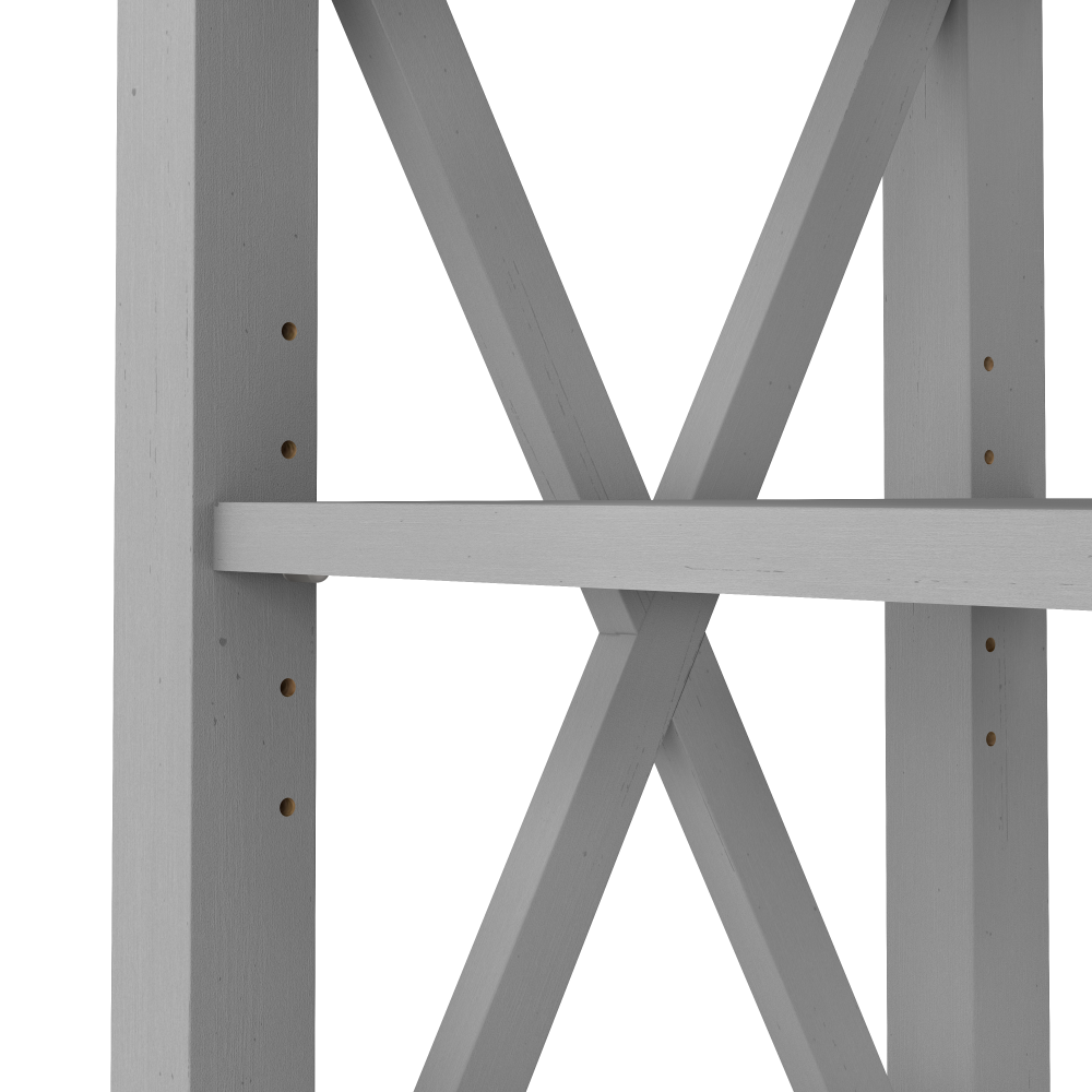Shop Bush Furniture Key West 6 Cube Bookcase, Image 06, KWB146CG-03, #color_cape cod gray