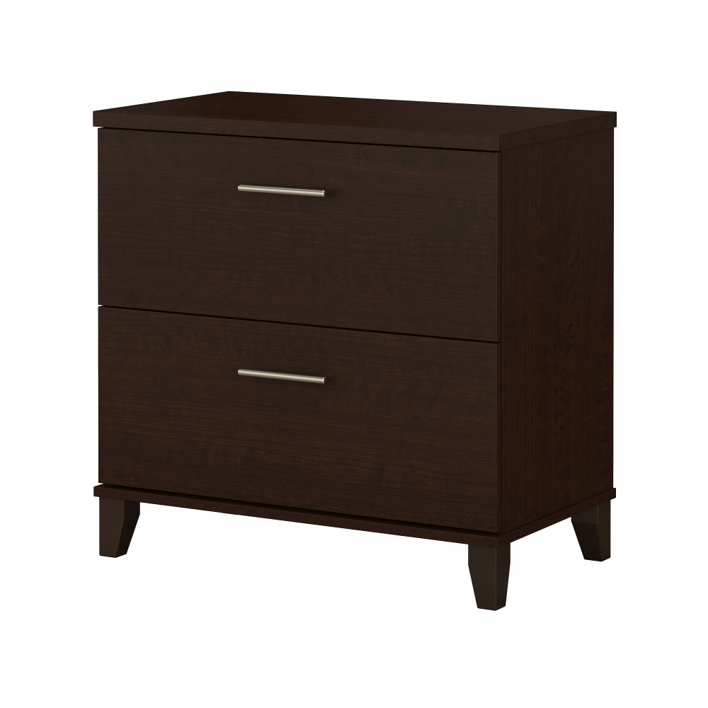 Shop Bush Furniture Somerset 2 Drawer Lateral File Cabinet, Image 01, WC81880, #color_mocha cherry