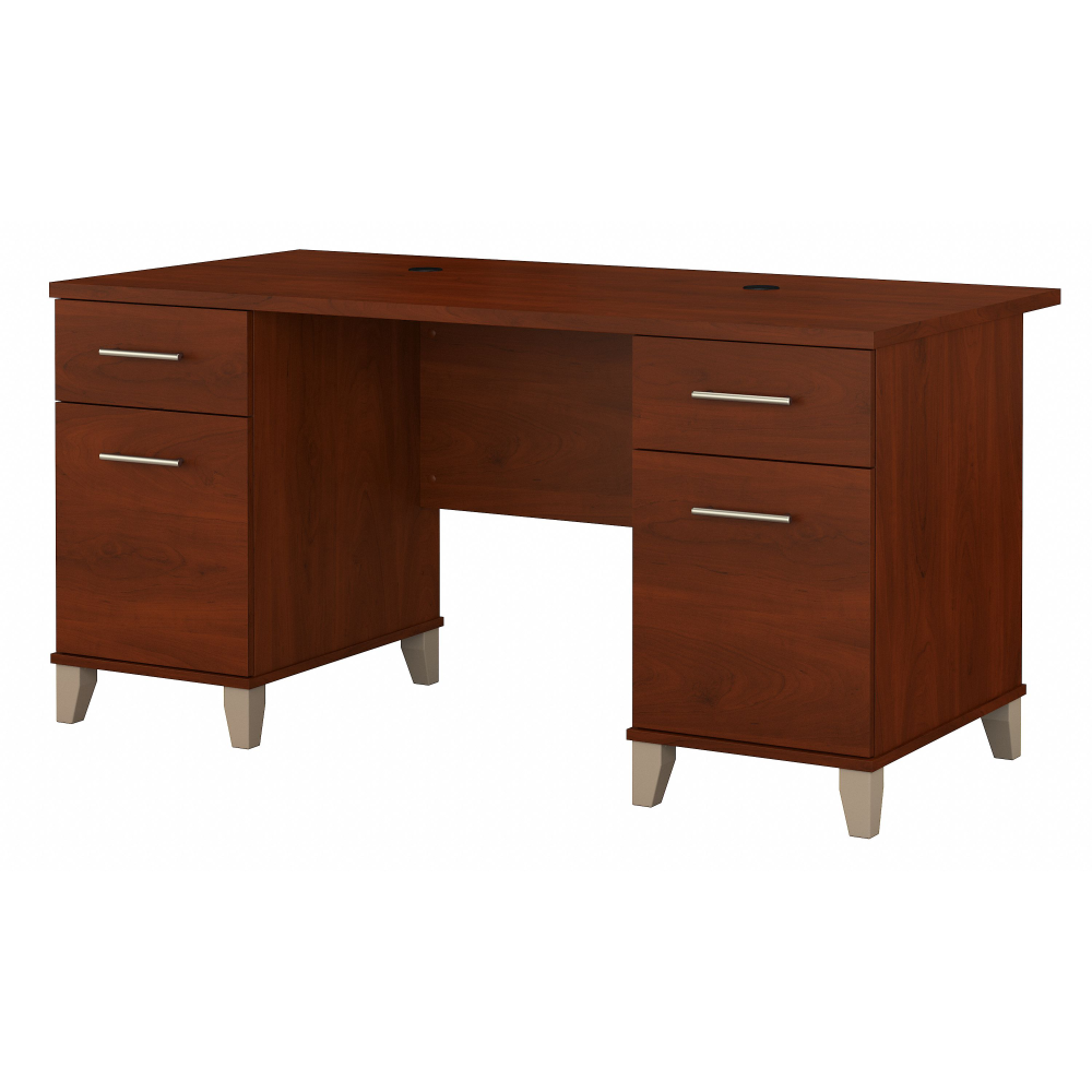 Shop Bush Furniture Somerset 60W Office Desk with Drawers, Image 01, WC81728K, #color_hansen cherry