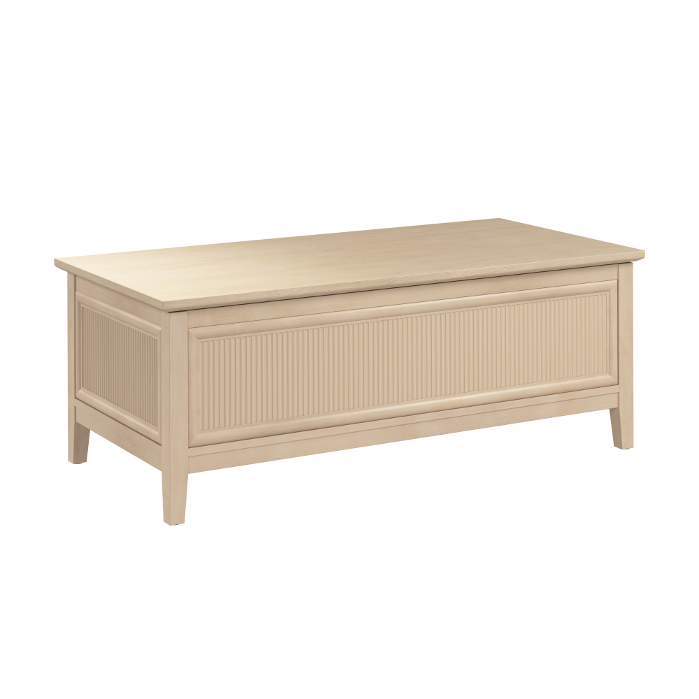 Shop Bush Home Camille 47W Fluted Lift Top Coffee Table with Storage, Image 01, CMT147NB-03, #color_natural birch